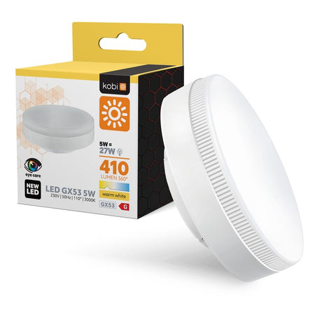 Lamp LED GX53 5W 410 lumen warm wit IP20 voor binnenverlichting
