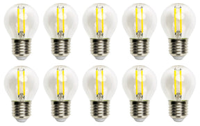 Kogellamp 10 stuks, G45 E27 LED 4W=40W gloeilamp, daglichtwit 6500K
