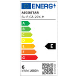 Kogellamp 10 stuks | G45 E27 LED 6W=50W gloeilamp | warmwit 2700K - LEDPLANET.NL