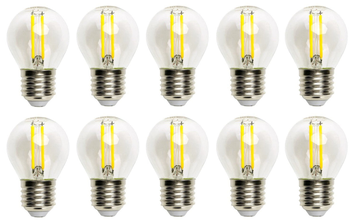 Kogellamp 10 stuks | G45 E27 LED 6W=50W gloeilamp | warmwit 2700K - LEDPLANET.NL