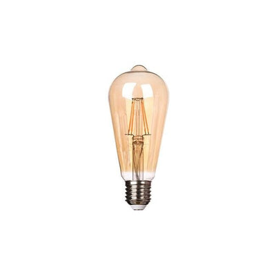 Kooldraadlamp E27, 3-staps dimbaar, ST64 LED 6W~60W traditionele verlichting, 2700K warmwit