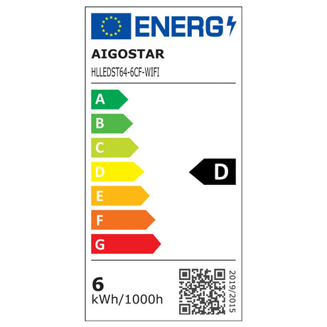 Kooldraadlamp E27 6W WiFi CCT 2700K - 6500K | ST64 - warmwit - daglichtwit LED ~ 850 Lumen - helder glas - 230 Volt - LEDPLANET.NL