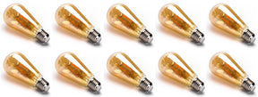 Aigostar kooldraadlamp E27 amber in een set van tien voor sfeervolle verlichting