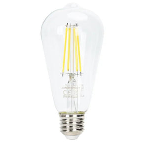 Kooldraadlamp E27 dimbaar daglichtwit | ST64 LED 6W~600Lm=51W halogeen verlichting | helder glas - 6500K - LEDPLANET.NL