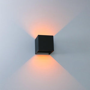 LED's Light Kubus LED Wall Lamp Outdoor - 2 lights - Dimmable and adjustable light color - IP65 Waterproof - Black