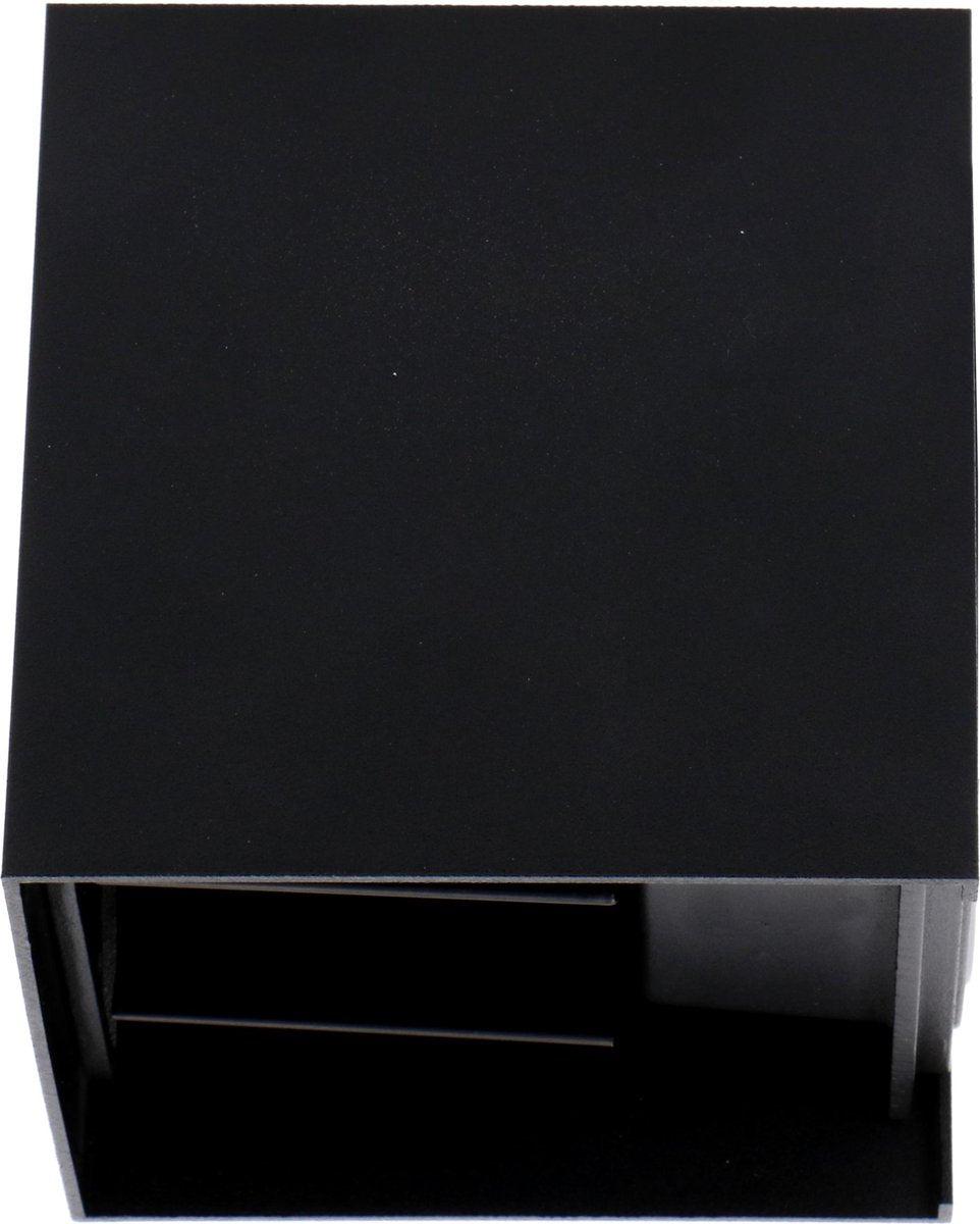 LED's Light Kubus LED-Wandleuchte für den Außenbereich – 2 Lichter – Dimmbare und einstellbare Lichtfarbe – IP65 wasserdicht – Schwarz