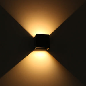 LED's Light Kubus LED Wandleuchte für außen - Up & Down Licht - IP65 - Anthrazit
