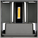LED's Light Kubus LED Wall Lamp for outdoor - Up &amp; Down light - IP65 - Anthracite
