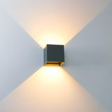 LED's Light Kubus LED Wall Lamp for outdoor - Up &amp; Down light - IP65 - Anthracite