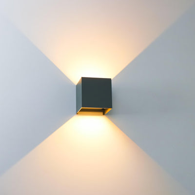 LED's Light Kubus LED Wall Lamp for outdoor - Up & Down light - IP65 - Anthracite