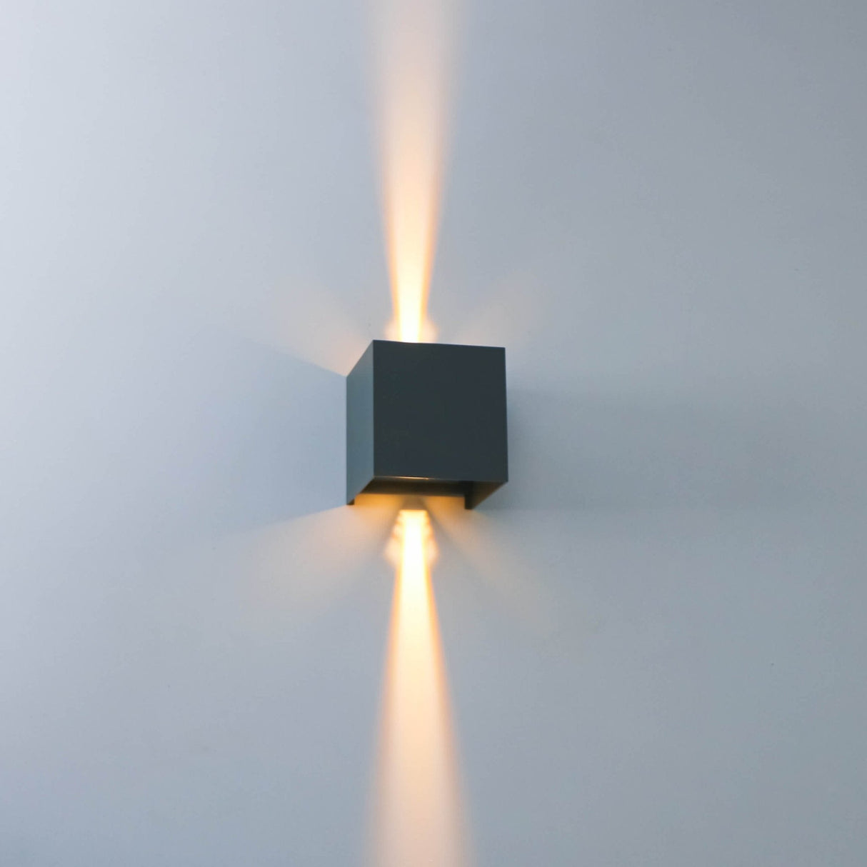 LED's Light Kubus LED Wall Lamp for outdoor - Up &amp; Down light - IP65 - Anthracite