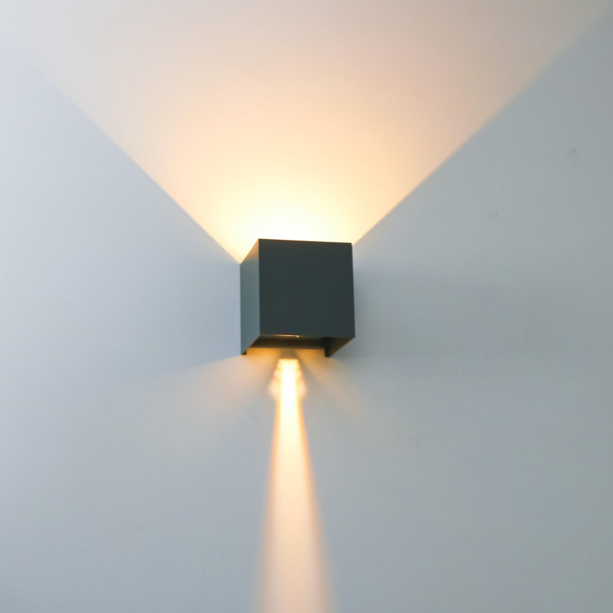 LED's Light Kubus LED Wall Lamp for outdoor - Up &amp; Down light - IP65 - Anthracite