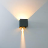 LED's Light Kubus LED Wall Lamp for outdoor - Up &amp; Down light - IP65 - Anthracite
