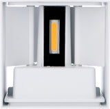 LED's Light Kubus LED Wandleuchte für den Außenbereich - Up &amp; Down Licht - IP65 - Weiß