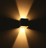 LED's Light Kubus LED Wandleuchte für den Außenbereich - Up &amp; Down Licht - IP65 - Weiß