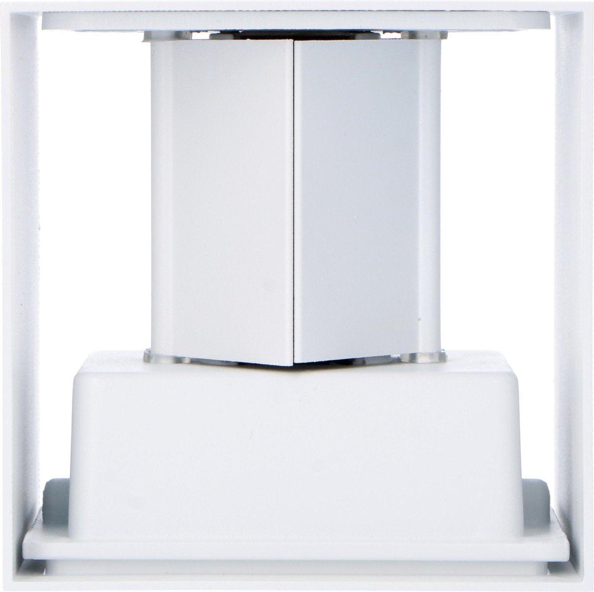 LED's Light Kubus LED Wandleuchte für den Außenbereich - Up &amp; Down Licht - IP65 - Weiß