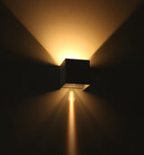 LED's Light Kubus LED Wandleuchte für den Außenbereich - Up &amp; Down Licht - IP65 - Weiß
