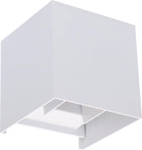 LED's Light Kubus LED Wandleuchte für den Außenbereich - Up &amp; Down Licht - IP65 - Weiß