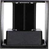 LED's Light Kubus LED Wandleuchte für den Außenbereich - Up &amp; Down Licht - IP65 - Schwarz