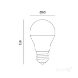 Kweeklamp led Ø60mm 118mm 2200lm 4000K IP20