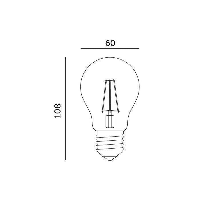 Kweeklamp LED 60 watt 4000K 1600 lumen IP20 met E27 fitting voor binnengebruik