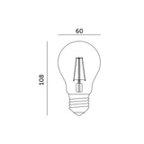 Kweeklamp LED 60 watt 4000K 1600 lumen IP20 met E27 fitting voor binnengebruik