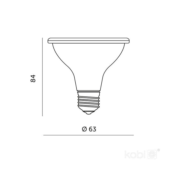 Kweeklamp LED Ø63mm 84mm hoog, ideaal voor plantengroei met optimale lumen-output