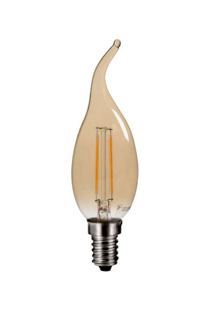Spitzkerzenlampe E14 C35 – LED 5 W=40 W – 450 Lumen – Amber 2200 K – Dimmbar – 100 Stück – 230 V