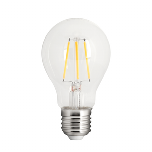Lampadina E27 A60 - LED 4W=25W - 400 lumen - Trasparente 2700K - Dimmerabile - 100 pezzi - 230V