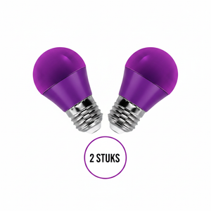 G45 purple globe bulb 2 pcs - E27 LED bulb 4W=30W incandescent - 230V