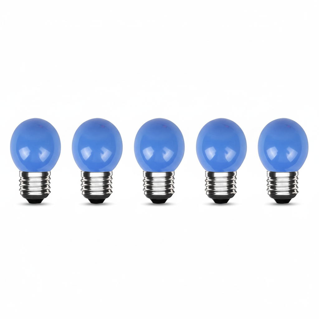 LED lamp blauw E27 800lm 3000K IP20 5-pack