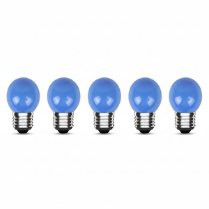 LED-Glühlampe E27 Blau - 300 Lumen - 3W - IP20 - G45 - 230V - 5 Stück