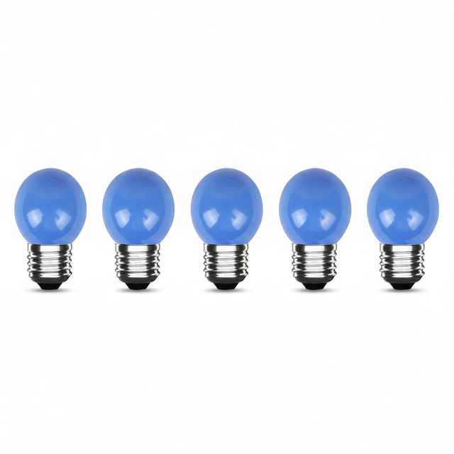 LED lamp blauw E27 800lm 3000K IP20 5-pack