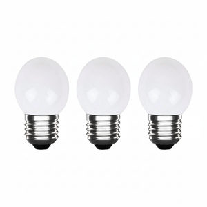 LED Golf Ball Lamp E27 White - 300 lumens - 3W - IP20 - G45 - 230V - 3 pieces