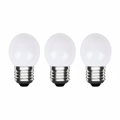 LED Kogellamp E27 Wit, 300 lumen, 3W, IP20, G45, 230V, 3 stuks