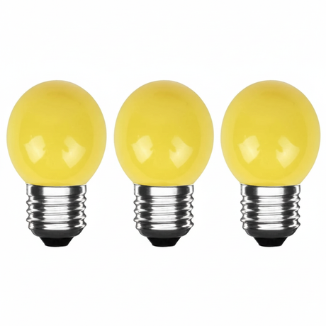 Lamp LED G45 3W 300lm Geel IP20 3-pack
