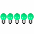 LED lampen 5-pack groen E27 800lm 2700K IP20