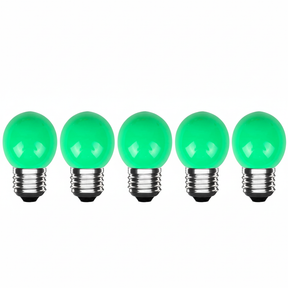 Lampes LED 5 pièces vertes E27 800 lm 2700 K IP20