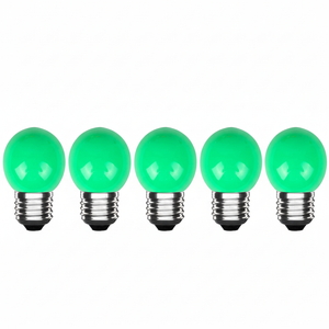 LED-Glühbirne E27 Grün - 300 Lumen - 3W - IP20 - G45 - 230V - 5 Stück