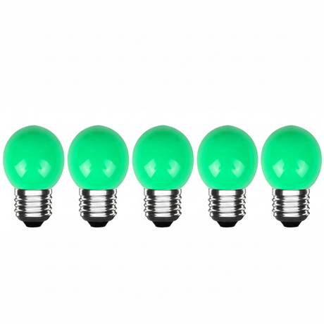 LED lampen 5-pack groen E27 800lm 2700K IP20