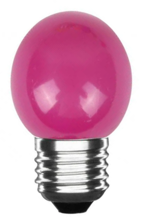 LED Kogellamp E27 Roze, 300 lumen, 3W, IP20, G45, 230V