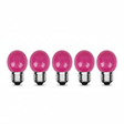 lamp led 5x LED gloeilampen E27 5W 400lm roze