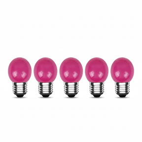 lamp led 5x LED gloeilampen E27 5W 400lm roze