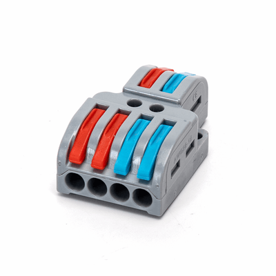 Wire connector set of 5 – 4~2 split connector 0.08–4mm² | IP20 reusable – LEDPLANET.NL