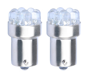 BA15S - 1156 - car lamp set - yellow | R5W - R10W - 5007 - 2x 9-SMD LED | 3 Watts - 12V DC