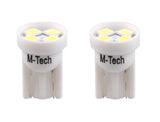 W5W car bulb 2 pieces | LED T10 4-SMD daylight white 6000K - 24V DC