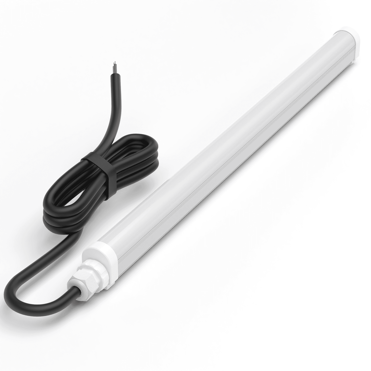 LED armatuur TL 150cm 4000lm 4000K IP20 met zwarte kabel en moderne uitstraling