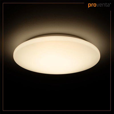 Plafonnier LED pour salle de bains – 1600 lumens – 15 W – Blanc froid 4000 K – Résistant aux projections d’eau IP44 – 30 cm – Blanc