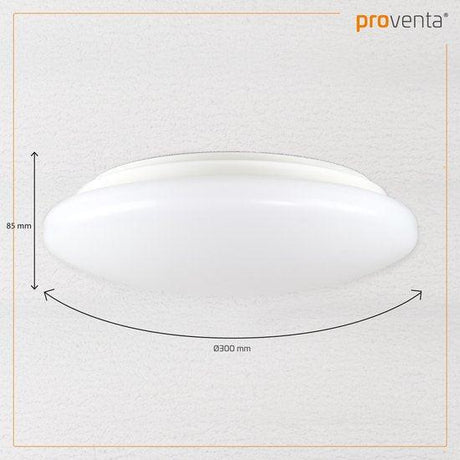 LED Plafondlamp 1500 lumen - 15W - 3000K - IP44 - Ø30cm - Badkamer