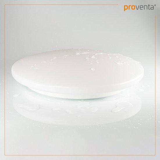 Runde LED-Deckenleuchte, kaltweiß 4000 K – 18 W, 1900 Lumen – Ø 37 cm, spritzwassergeschützt (IP44)